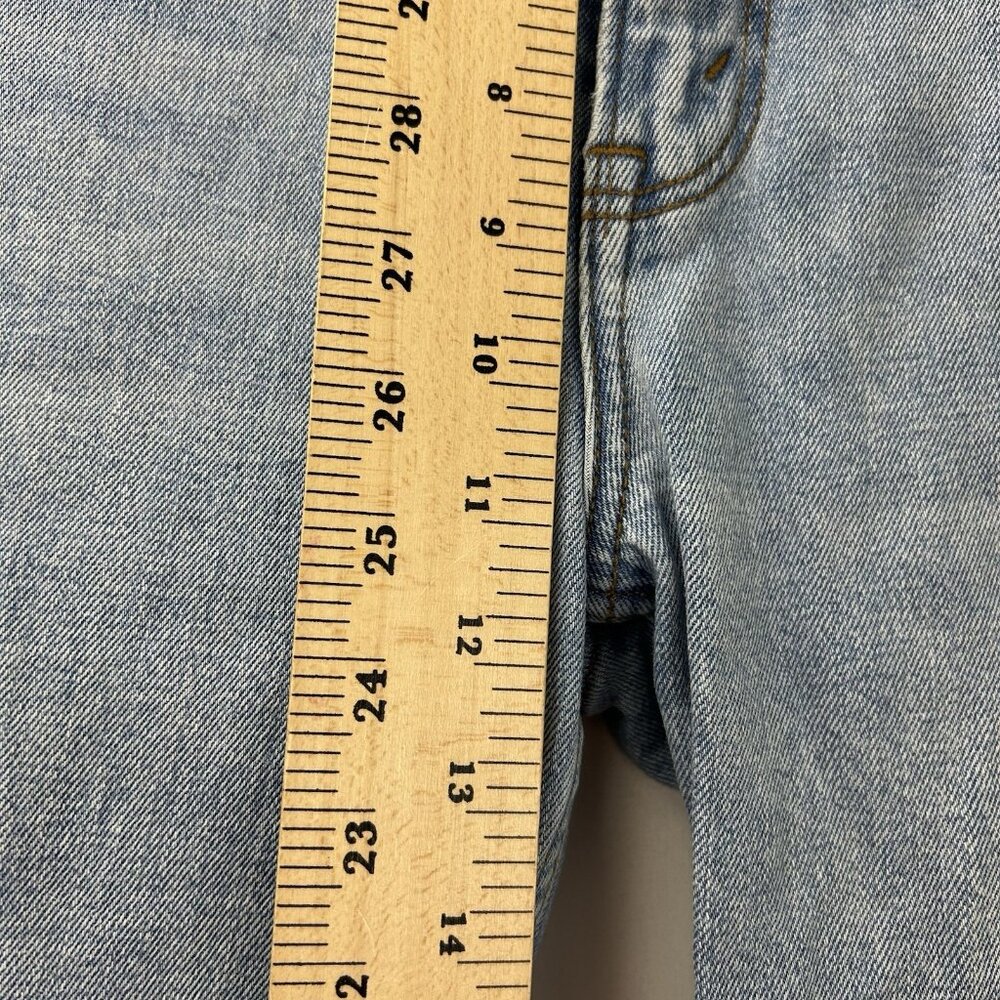 Abercrombie & Fitch Sz 28/6 90s Slim Straight Ultra High Rise Jeans Light Wash - Picture 4 of 14